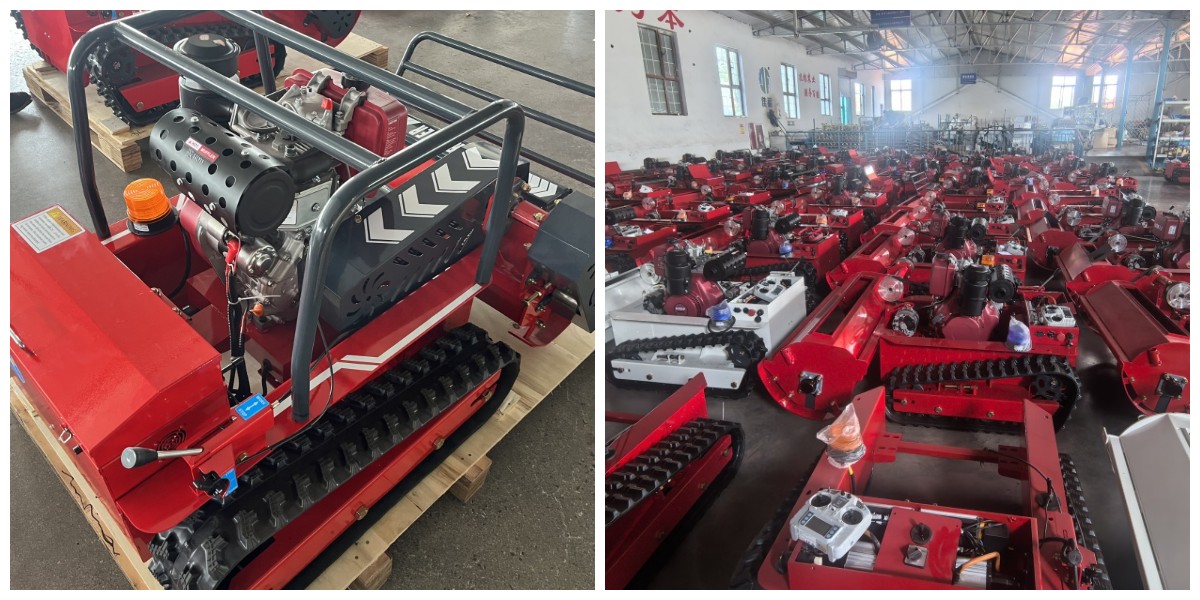 公園や中庭の広い芝生に適した小型のリモコン式芝刈り機