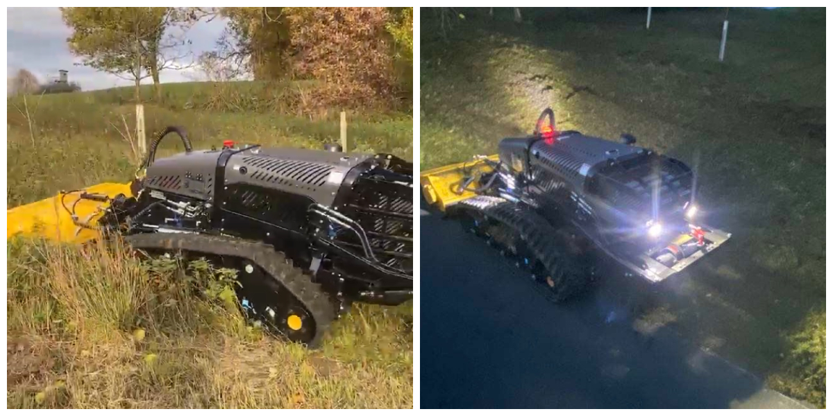 Remote-controlled lawnmower Remote-controlled lawnmower