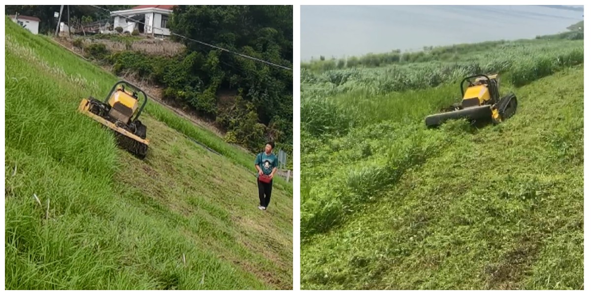 Robot kosiarka zdalnie sterowany