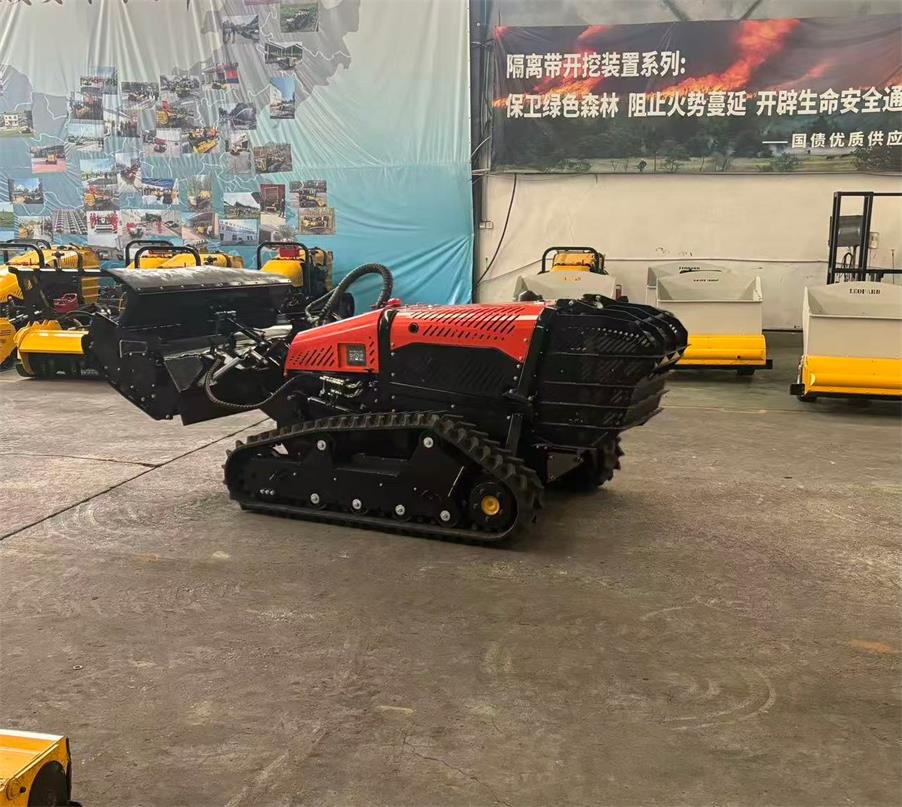 Multi-functional Remote Control Lawn Mower with Snow Sweeping Attachment