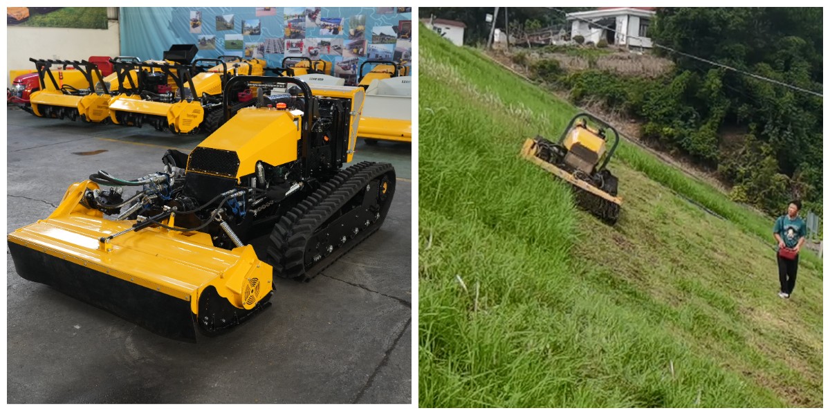 Zdalnie sterowana kosiarka do wzgórz