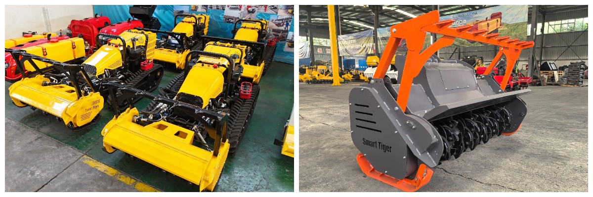 آلة تقطيع الغابات للجرارات ذات التحميل الأمامي