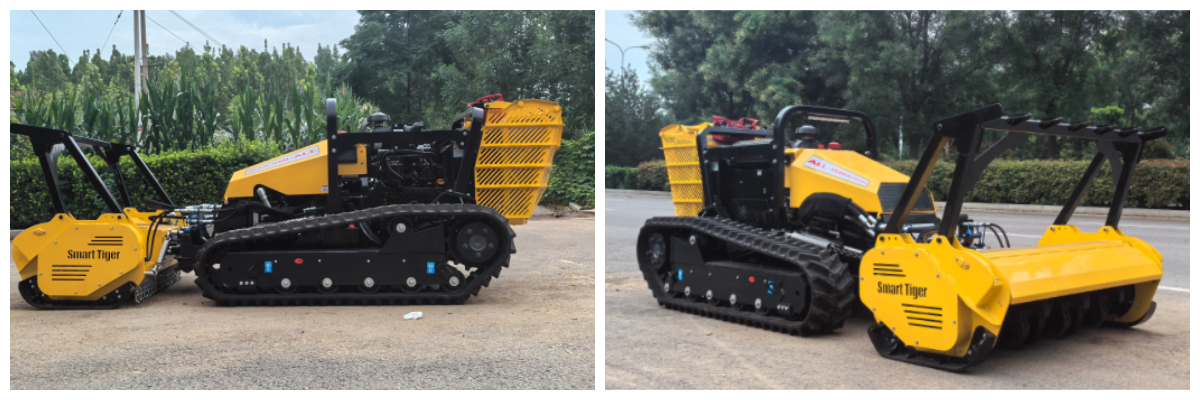 Remote Control Lawn Mower With Tracks
