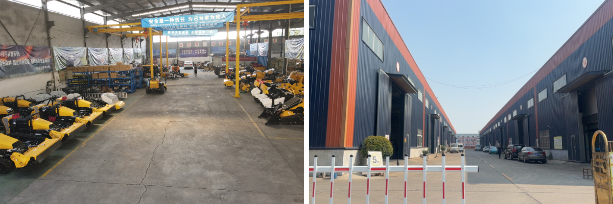 track driven lawn mower