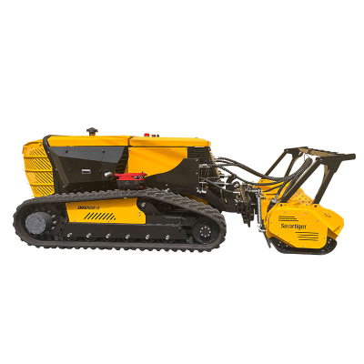 track driven lawn mower