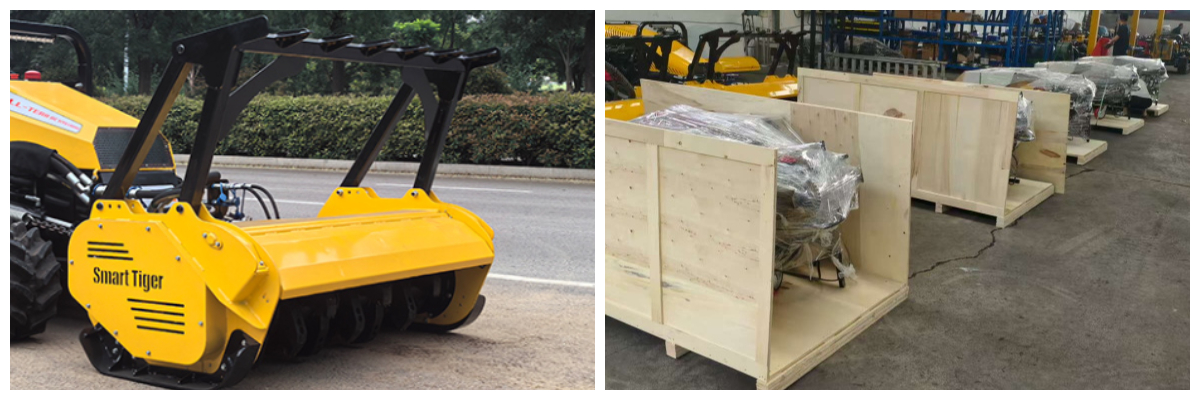 Escavadora de controlo remoto com cabeça de cobertura morta Escavadora de controlo remoto com cabeça de cobertura morta