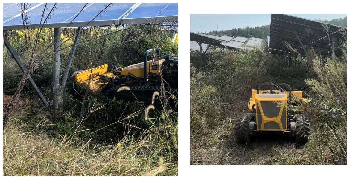 太陽光発電式草刈り除草ロボット