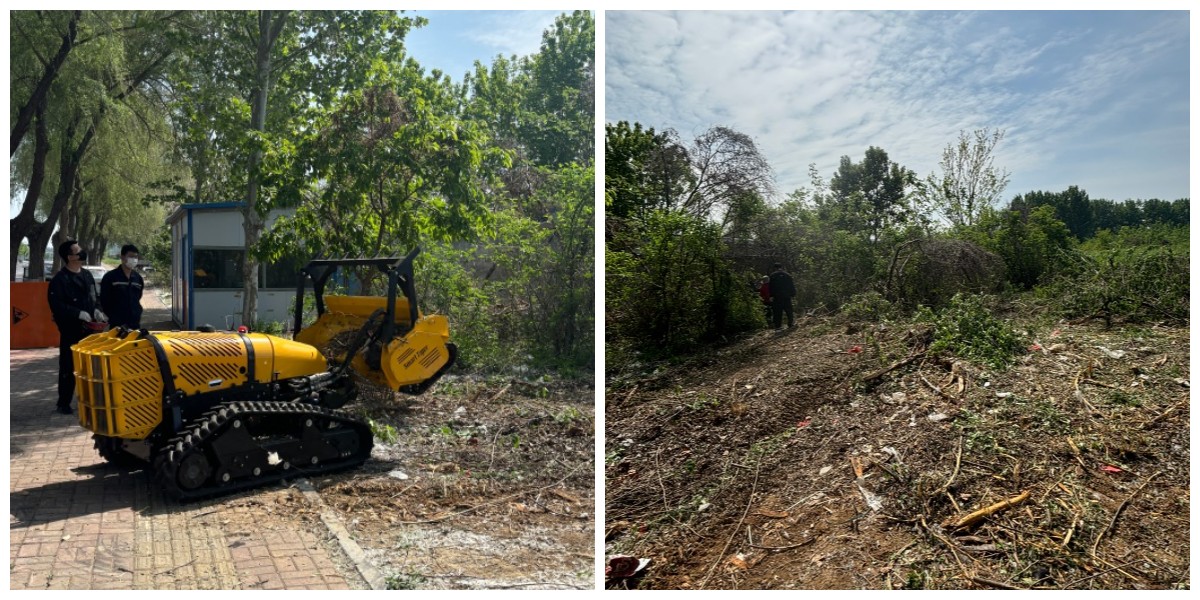 Broyeur de branches télécommandé