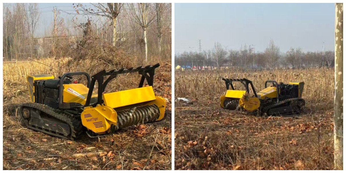 Remote-controlled robot suitable for forest clearing Remote-controlled robot suitable for forest clearing