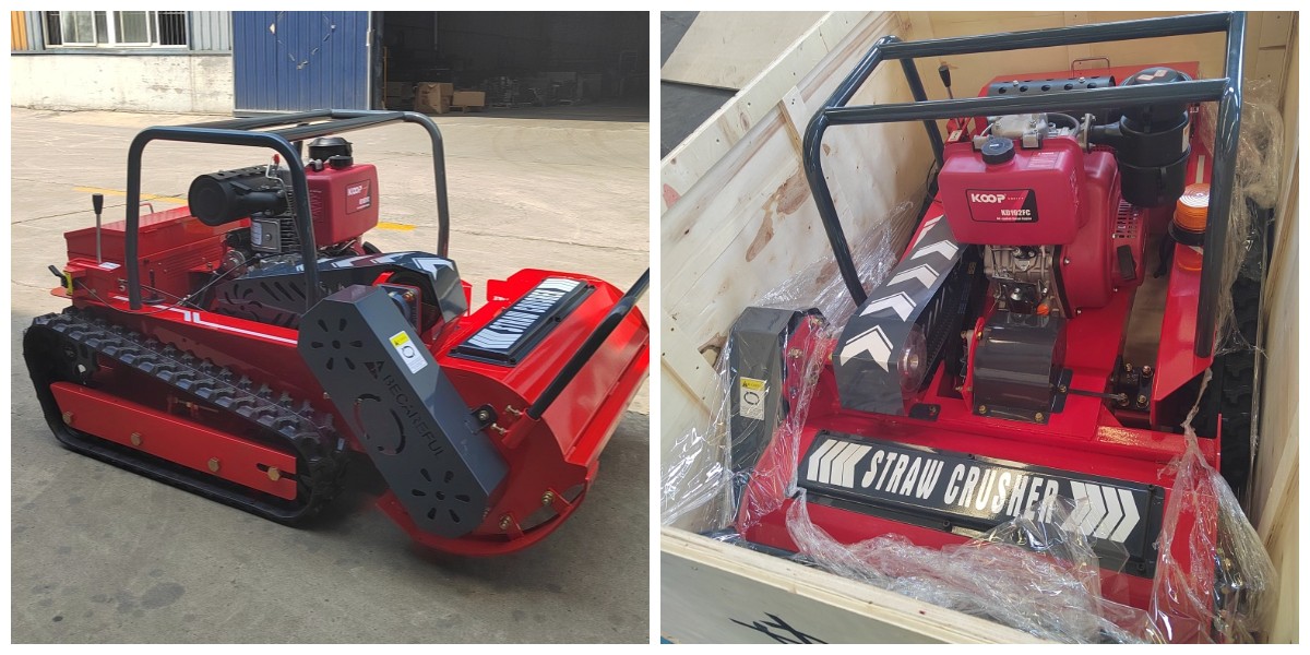 Grass cutter suitable for large grass slopes