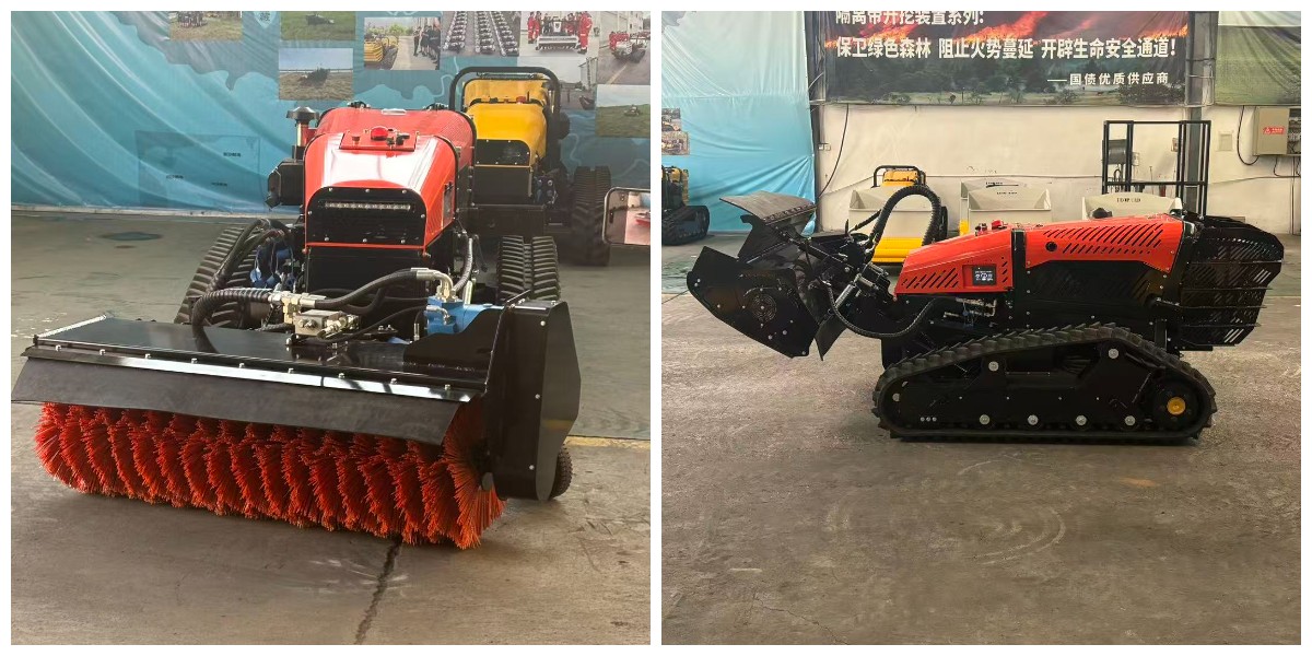 Cortacésped teledirigido martiger 40: transportador oruga multifuncional para trabajo en todas las estaciones