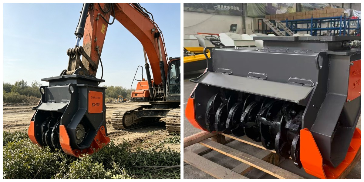 EX700 EX900 Excavator Mulcher for 5‑16 Ton Excavators | Equipment for Land Reclamation & Firebreak Clearing