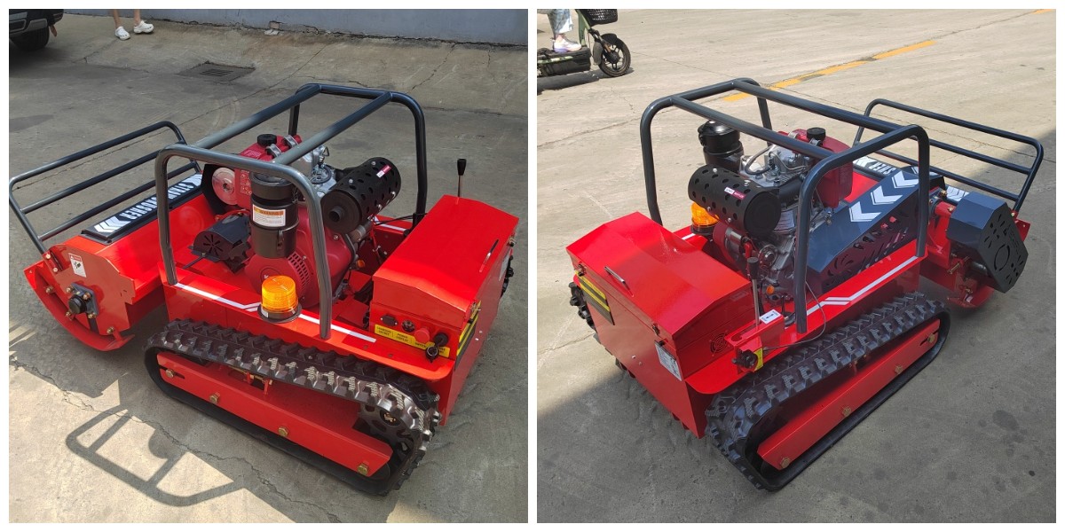 gas powered remote control lawn mower