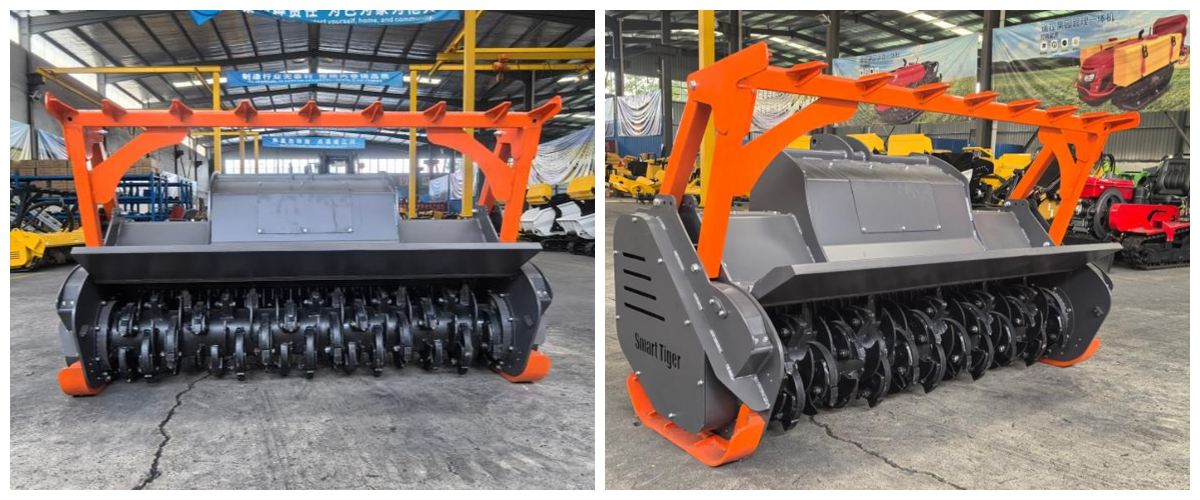 Escavadora de controlo remoto com cabeça de trituração Escavadora de controlo remoto com cabeça de trituração