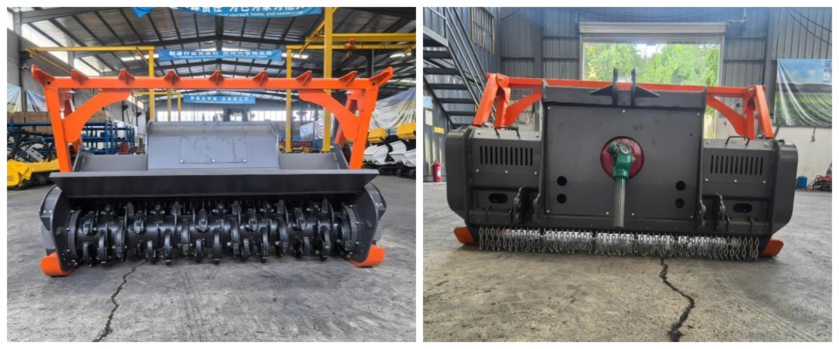 آلة تقطيع الغابات للجرارات ذات التحميل الأمامي