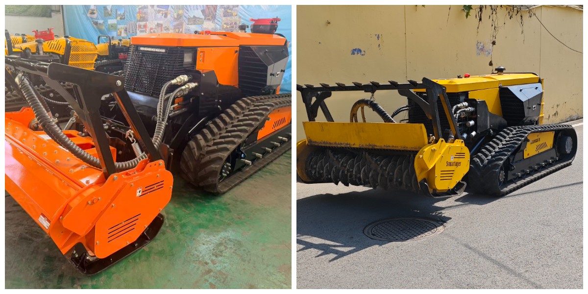 森林火災安全通路開通用ブルドーザー