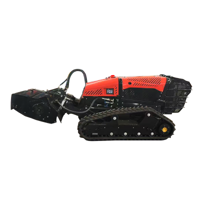 جزازة العشب على جانب التل