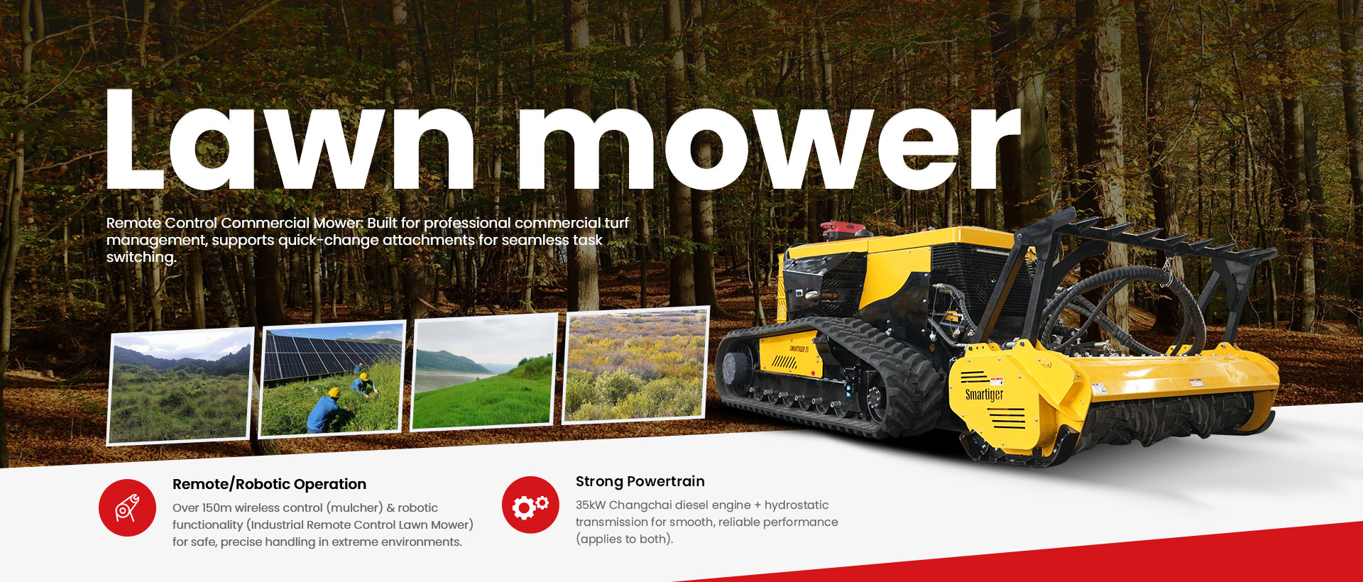 Remote Control Forestry Mulcher_Robotic Brush Cutter_Remote Mower ...
